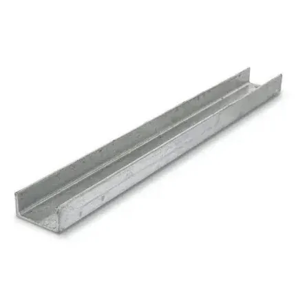 Galvanised steel channel section
